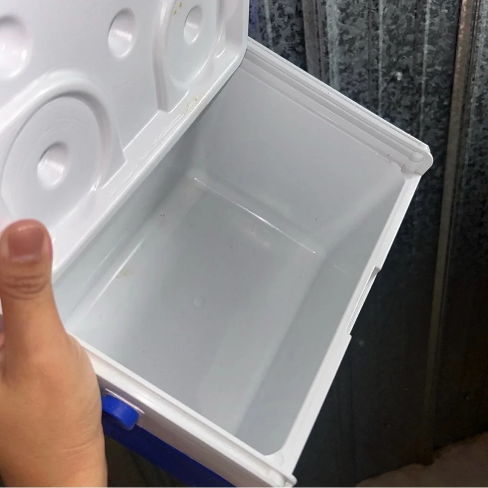 Coleman Blue and White Portable Cooler